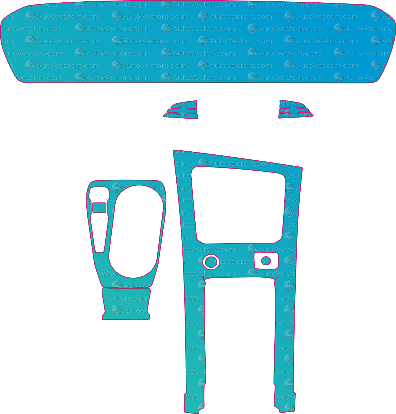 Audi Q3 (From 2026) SUV Interior Pre-Cut PPF Pattern Templates – interior pre-cut PPF pattern templates, digital download vector files (CDR, AI, PDF, DXF, SVG)