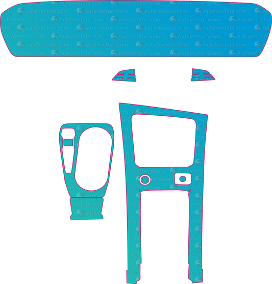 Audi Q3 (From 2026) SUV Interior Pre-Cut PPF Pattern Templates – interior pre-cut PPF pattern templates, digital download vector files (CDR, AI, PDF, DXF, SVG)