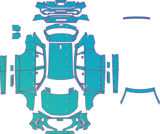 Audi Q3 S-Line (From 2026) SUV – pre-cut PPF pattern templates, instant digital download vector cut files (CDR, AI, PDF, SVG)