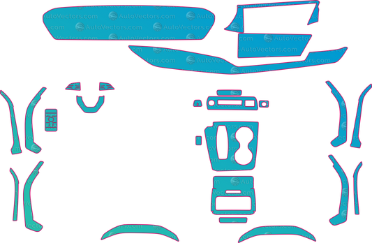 Audi Q5L (From 2026) SUV Interior Pre-Cut PPF Pattern Templates – interior pre-cut PPF pattern templates, digital download vector files (CDR, AI, PDF, DXF, SVG)