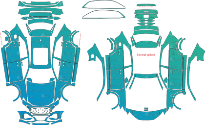 Audi Q8 Base Facelift 4M (From 2024) SUV Pre-Cut PPF Pattern Templates