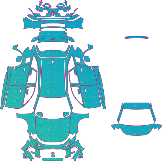 Audi RS 5 B10 (From 2026) Avant Pre-Cut PPF Pattern Templates – pre-cut PPF pattern templates, digital download vector files (CDR, AI, PDF, DXF, SVG)