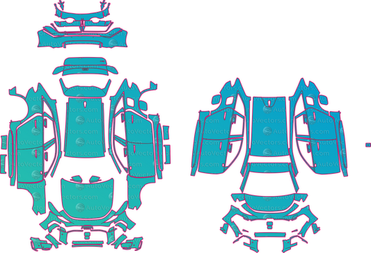 Audi RS 5 B10 Audi Sport Package (From 2026) Avant Pre-Cut PPF Pattern Templates – pre-cut PPF pattern templates, digital download vector files (CDR, AI, PDF, DXF, SVG)