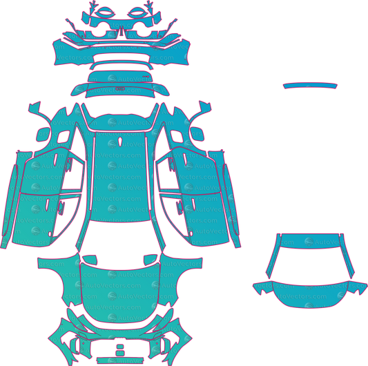 Audi RS 5 B10 Performance Vorsprung (From 2026) Avant Pre-Cut PPF Pattern Templates – pre-cut PPF pattern templates, digital download vector files (CDR, AI, PDF, DXF, SVG)