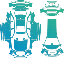 Audi RS6 Carbon Black Avant C8 (From 2020) Wagon Pre-Cut PPF Pattern Templates