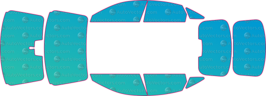 Audi S5 Sportback (From 2025) Hatchback window tint template layout