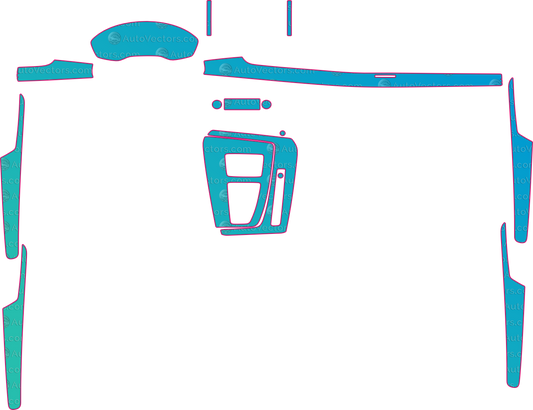 Audi SQ5 FY Prestige Sportback (From 2021) SUV Interior Pre-Cut PPF Pattern Templates – interior pre-cut PPF pattern templates, digital download vector files (CDR, AI, PDF, DXF, SVG)