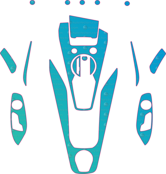 Audi TT (From 2019) Interior – interior pre-cut PPF pattern templates, instant digital download vector cut files (CDR, AI, PDF, SVG)