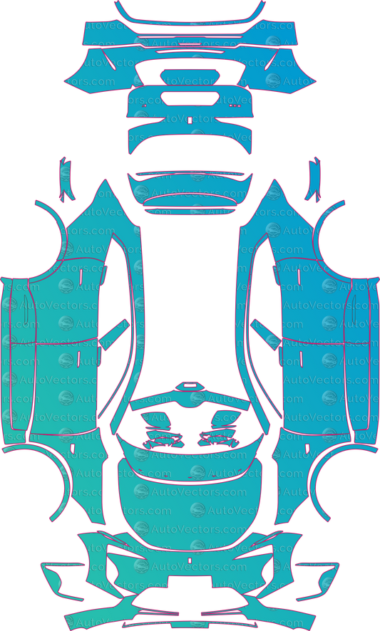 Avatr 07 Base (From 2024) SUV – pre-cut PPF pattern templates, instant digital download vector cut files (CDR, AI, PDF, SVG)