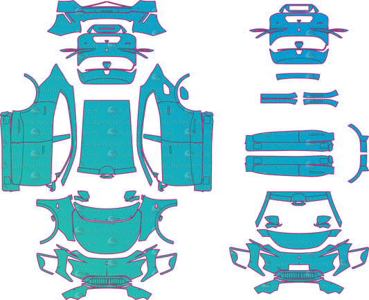 Avatr 07 EV (From 2026) SUV – pre-cut PPF pattern templates, instant digital download vector cut files (CDR, AI, PDF, SVG)