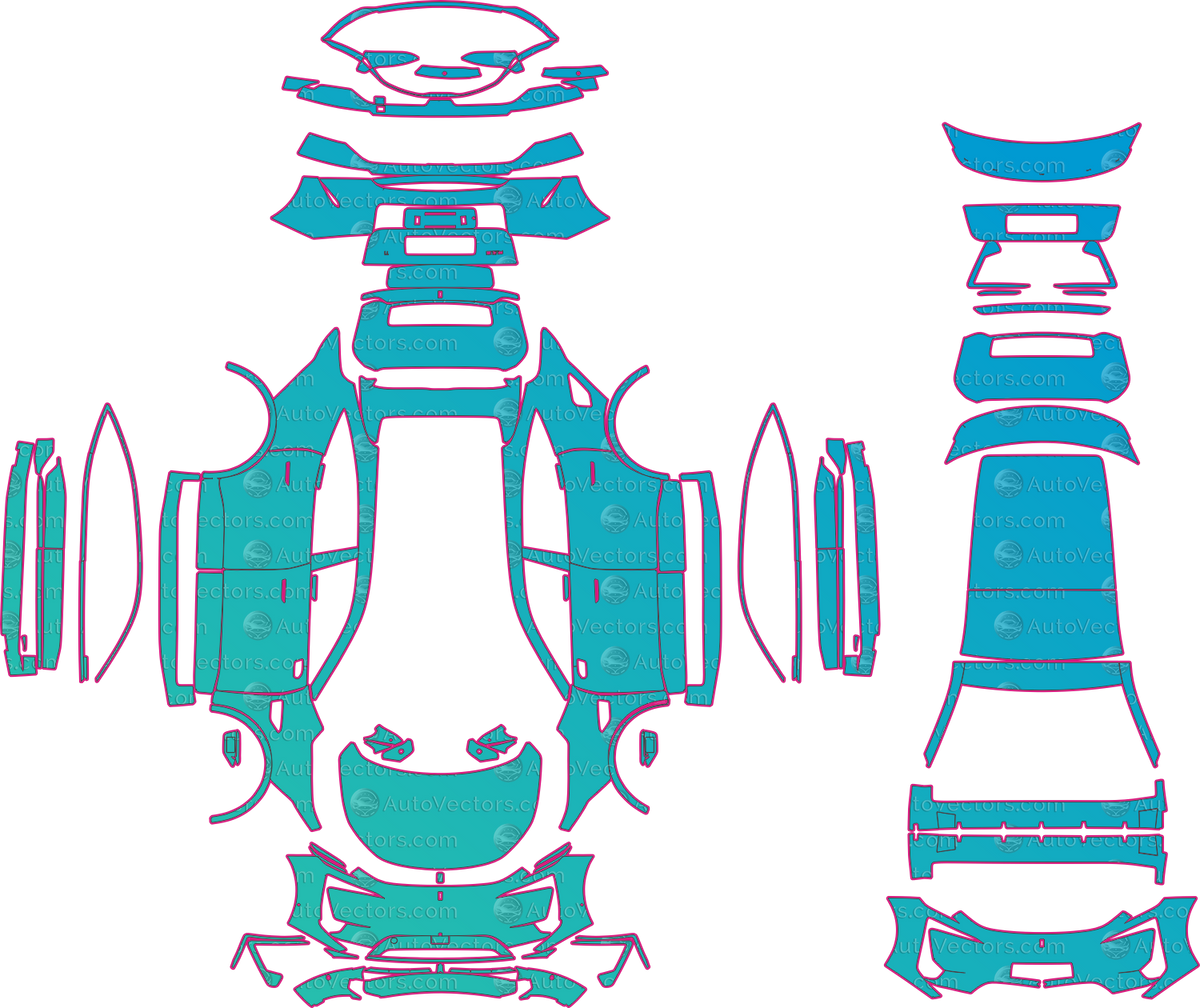 Avatr 11 Base (From 2022) SUV – pre-cut PPF pattern templates, instant digital download vector cut files (CDR, AI, PDF, SVG)