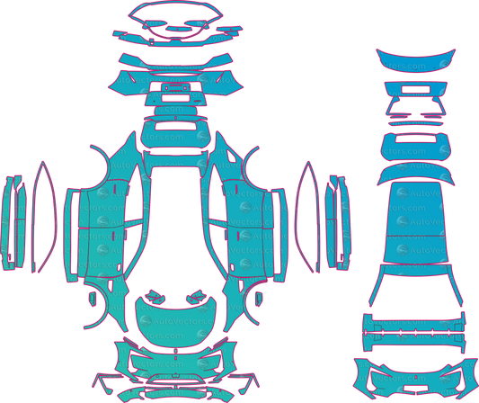 Avatr 11 Base (From 2022) SUV – pre-cut PPF pattern templates, instant digital download vector cut files (CDR, AI, PDF, SVG)