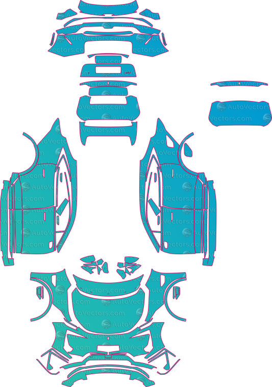 Avatr 11 Premium (From 2025) SUV – pre-cut PPF pattern templates, instant digital download vector cut files (CDR, AI, PDF, SVG)