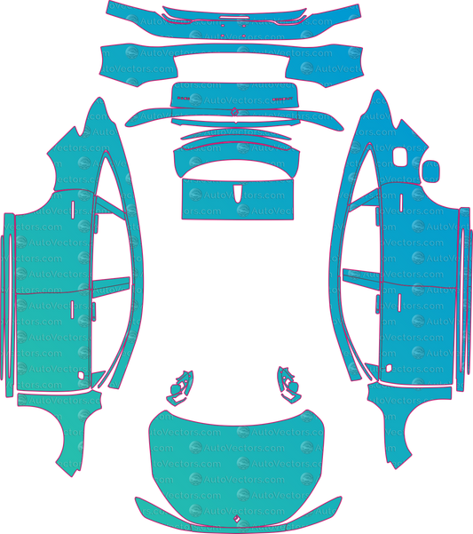 Baojun Xiangjing EV (From 2025) SUV pre-cut PPF pattern layout