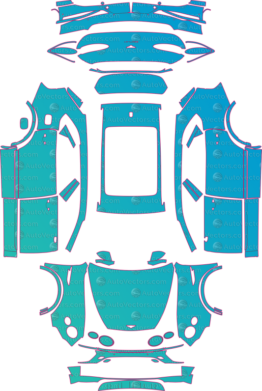 Bentley Bentayga EWB Base (From 2023) SUV – pre-cut PPF pattern templates, instant digital download vector cut files (CDR, AI, PDF, SVG)