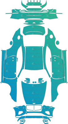 Bentley Continental GT (From 2025) Coupe Pre-Cut PPF Pattern Templates