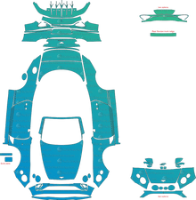 Bentley Continental GT / V8 / Speed / Mulliner (2019–2023) Convertible Pre-Cut PPF Pattern Templates