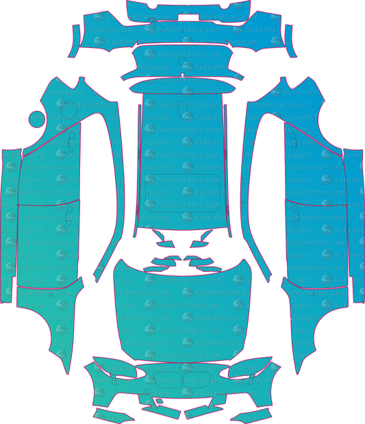 BMW 1 Series (From 2012) Hatchback – pre-cut PPF pattern templates, instant digital download vector cut files (CDR, AI, PDF, SVG)