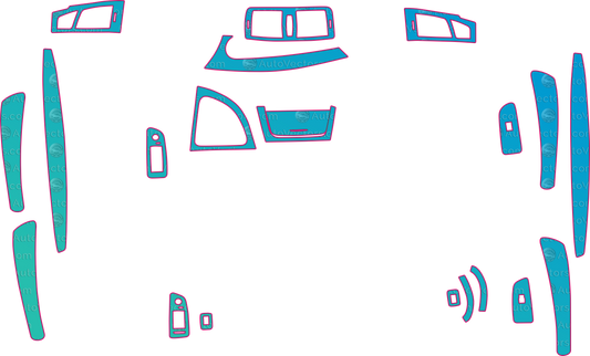 BMW 1 Series Base (2006-2011) Interior – interior pre-cut PPF pattern templates, instant digital download vector cut files (CDR, AI, PDF, SVG)