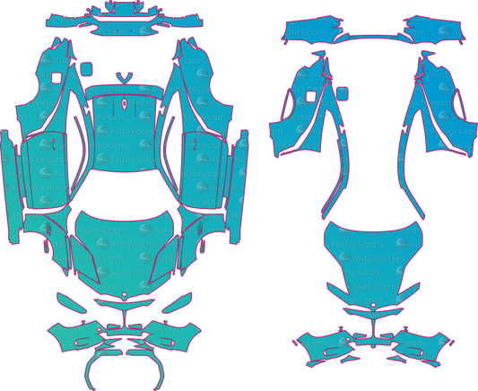 BMW 3.0 CSL (From 2023) Coupe – pre-cut PPF pattern templates, instant digital download vector cut files (CDR, AI, PDF, SVG)