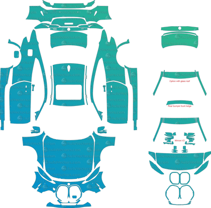 BMW 4 Series Sport Coupe G22 (From 2020) Coupe Pre-Cut PPF Pattern Templates