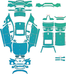 BMW 5 Series M Sport G60 (From 2024) Sedan Pre-Cut PPF Pattern Templates