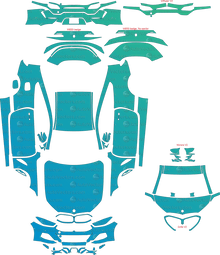 BMW 8 Series M850i / M Sport G15 (From 2018) Coupe Pre-Cut PPF Pattern Templates