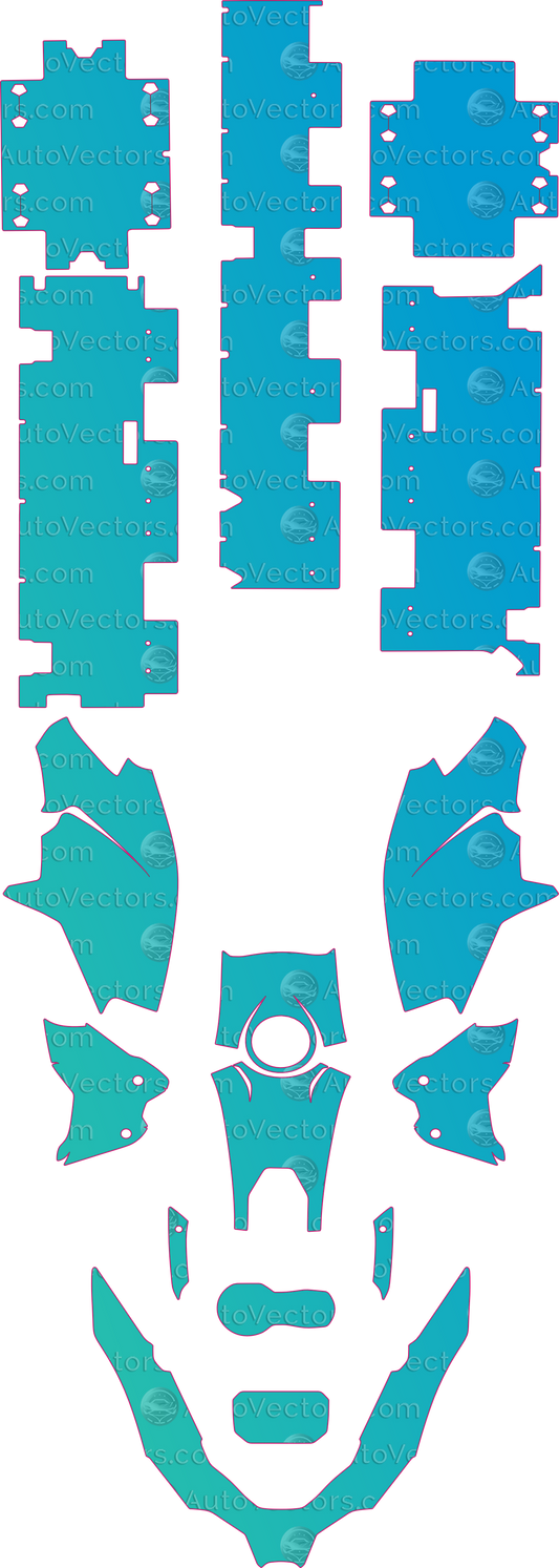 BMW Adventure 1250 GS (From 2023) Moto – motorcycle pre-cut PPF pattern templates, instant digital download vector cut files (CDR, AI, PDF, SVG)