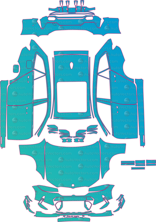 BMW Alpina B3 G21 (From 2023) Touring – pre-cut PPF pattern templates, instant digital download vector cut files (CDR, AI, PDF, SVG)