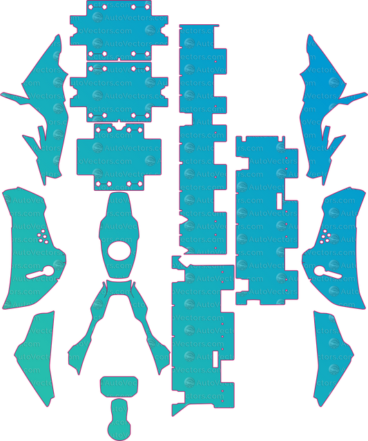 BMW F850 GS Adventure (From 2019) Moto – motorcycle pre-cut PPF pattern templates, instant digital download vector cut files (CDR, AI, PDF, SVG)