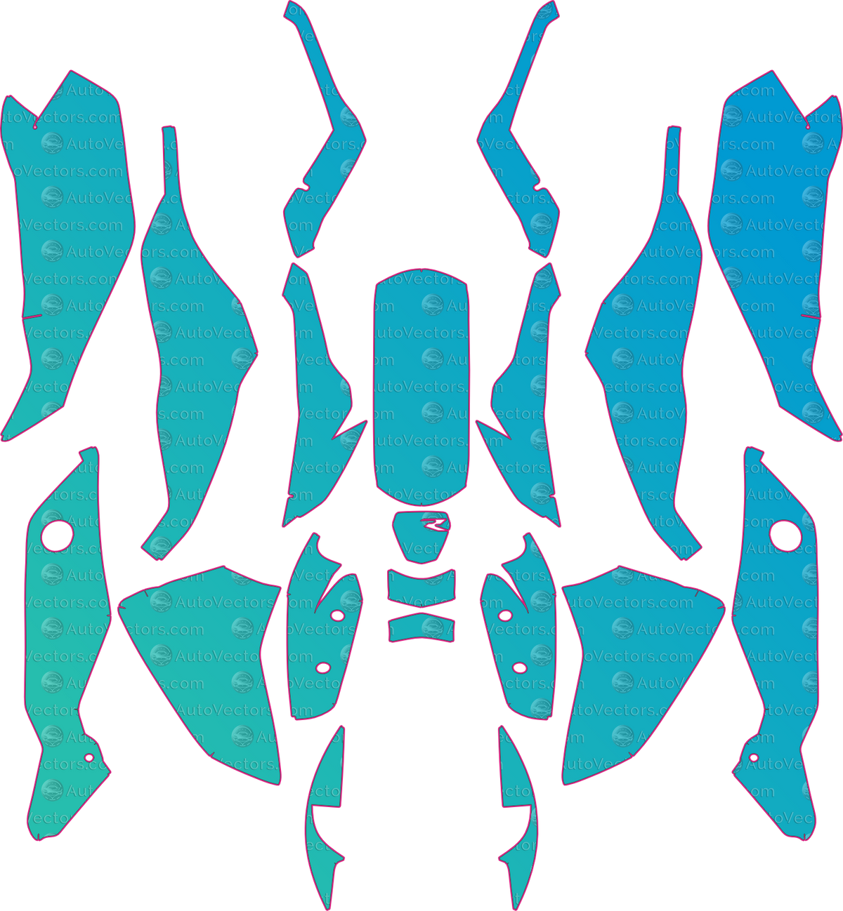 BMW G310 R (From 2021) Moto – motorcycle pre-cut PPF pattern templates, instant digital download vector cut files (CDR, AI, PDF, SVG)