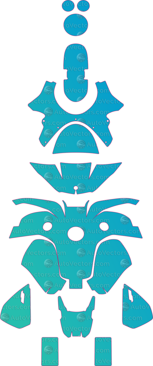 BMW Heritage R 12 S (From 2025) Moto – motorcycle pre-cut PPF pattern templates, instant digital download vector cut files (CDR, AI, PDF, SVG)