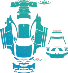 BMW M2 Competition CS F87 (From 2020) Coupe Pre-Cut PPF Pattern Templates