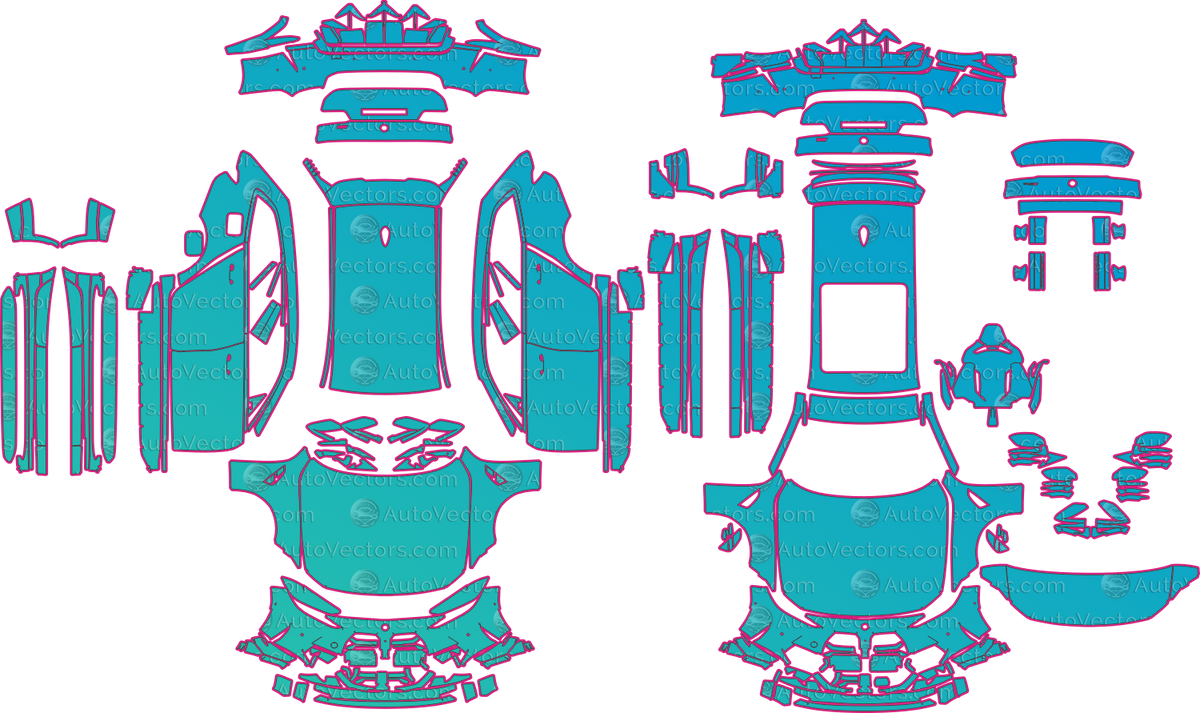 BMW M3 G81 CS Base (From 2025) Touring – pre-cut PPF pattern templates, instant digital download vector cut files (CDR, AI, PDF, SVG)