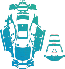 BMW M5 / Competition F90 (From 2018) Sedan Pre-Cut PPF Pattern Templates