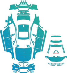 BMW M5 / Competition F90 LCI (From 2021) Sedan Pre-Cut PPF Pattern Templates