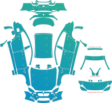 BMW M6 Gran Coupe F06 (From 2014) Gran Coupe Pre-Cut PPF Pattern Templates