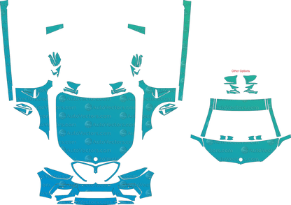 BMW M8 Competition F93 (From 2020) Gran Coupe pre-cut PPF vector template download