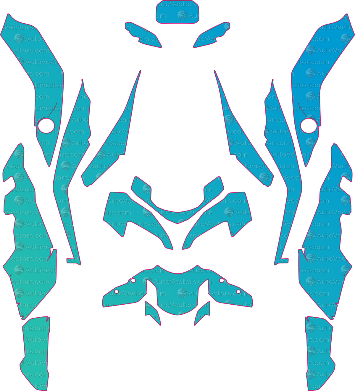 BMW S1000 XR Base (From 2023) Moto – motorcycle pre-cut PPF pattern templates, instant digital download vector cut files (CDR, AI, PDF, SVG)