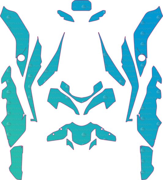 BMW S1000 XR Base (From 2023) Moto – motorcycle pre-cut PPF pattern templates, instant digital download vector cut files (CDR, AI, PDF, SVG)