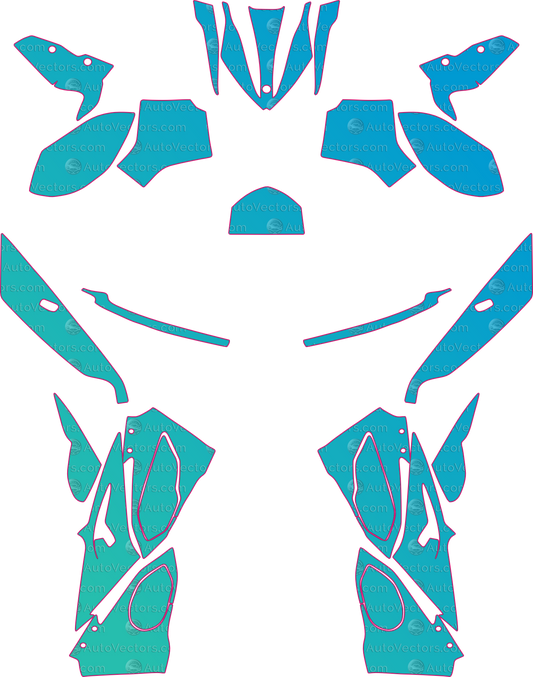 BMW Sport 1000 RR (From 2017) Moto – motorcycle pre-cut PPF pattern templates, instant digital download vector cut files (CDR, AI, PDF, SVG)