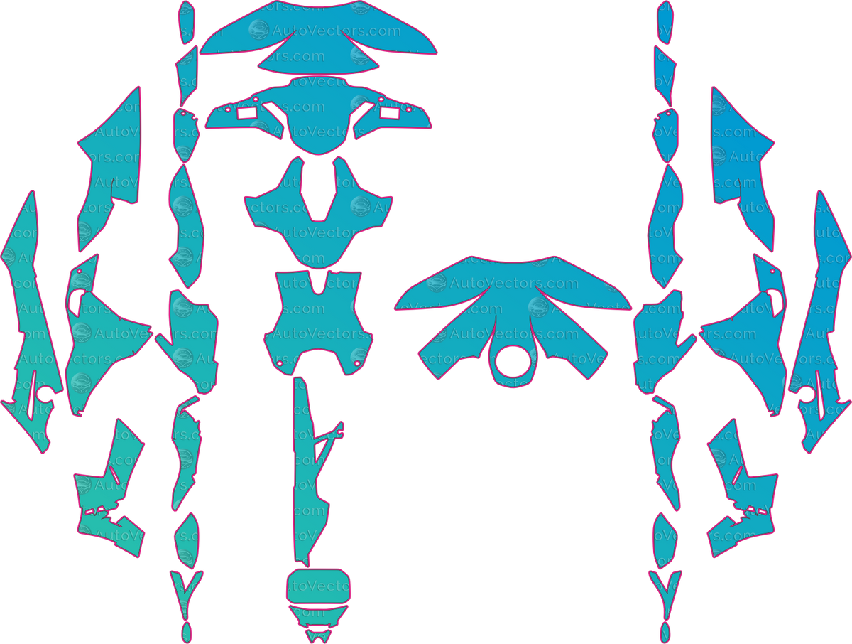 BMW Sport 1000 RR (From 2022) Moto – motorcycle pre-cut PPF pattern templates, instant digital download vector cut files (CDR, AI, PDF, SVG)
