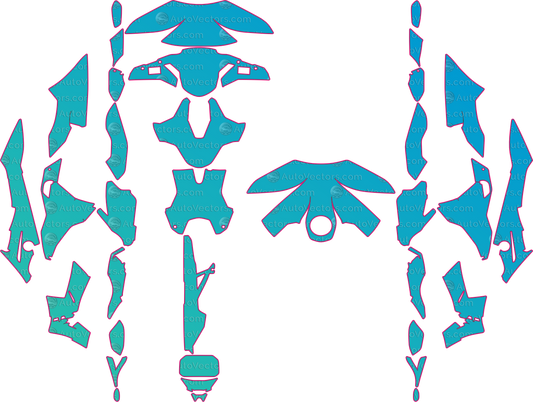 BMW Sport 1000 RR (From 2022) Moto – motorcycle pre-cut PPF pattern templates, instant digital download vector cut files (CDR, AI, PDF, SVG)