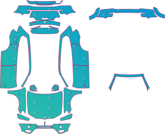 BMW X3 F25 SE-X Line (From 2014) SUV – pre-cut PPF pattern templates, instant digital download vector cut files (CDR, AI, PDF, SVG)
