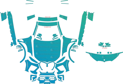 BMW X5 M and M Competition G05 (From 2020) SUV pre-cut PPF vector template download