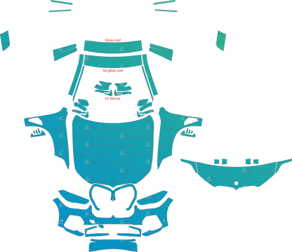 BMW X5 xLine G05 (From 2019) SUV pre-cut PPF vector template download