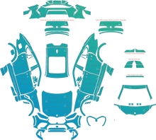 BMW X6 M / M Competition G06 (From 2020) SUV Pre-Cut PPF Pattern Templates