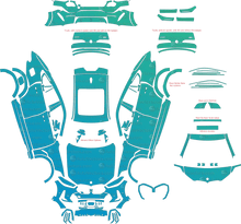 BMW X6 M60i  M Sport G06 LCI (From 2023) SUV Pre-Cut PPF Pattern Templates