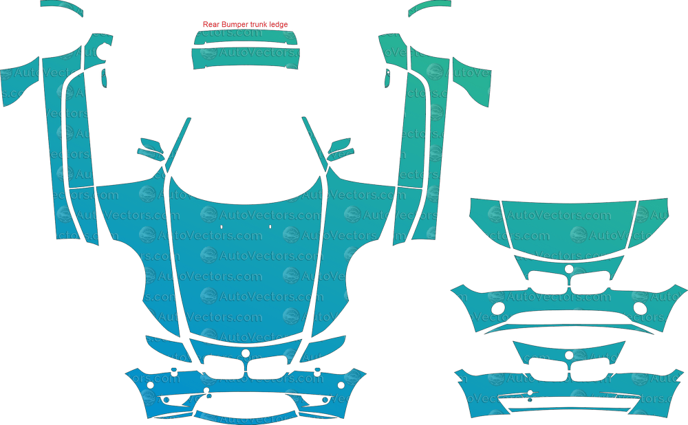 BMW Z4 M, Roadster E85 (2003 - 2008) Coupe, Roadster pre-cut PPF vector template download