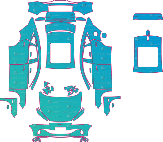 BYD Seal 06 DM-i (From 2025) Wagon pre-cut PPF pattern layout